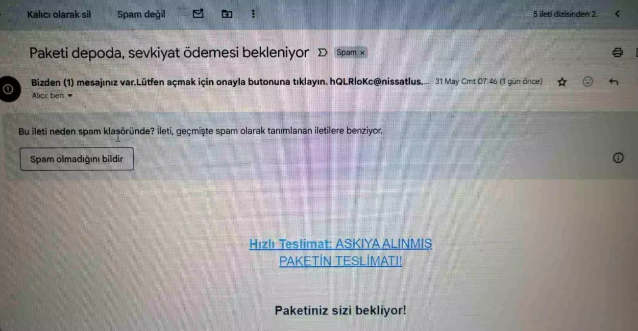 Dolandırıcılık Mailleri Artıyor: Dikkatli Olun!
