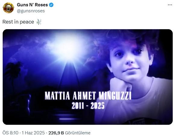 Emotional post from the world-famous rock band! They remembered Minguzzi before the Istanbul concert