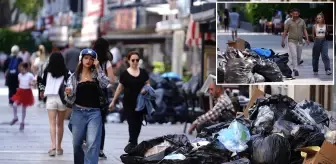 4 gündür devam eden grev İzmir'i dev bir çöp yığınına çevirdi