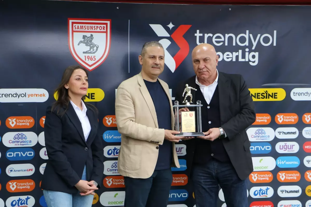 Samsunspor Kulüp Başkanı Yüksel Yıldırım'a Bağımlılıkla Mücadele Ödülü
