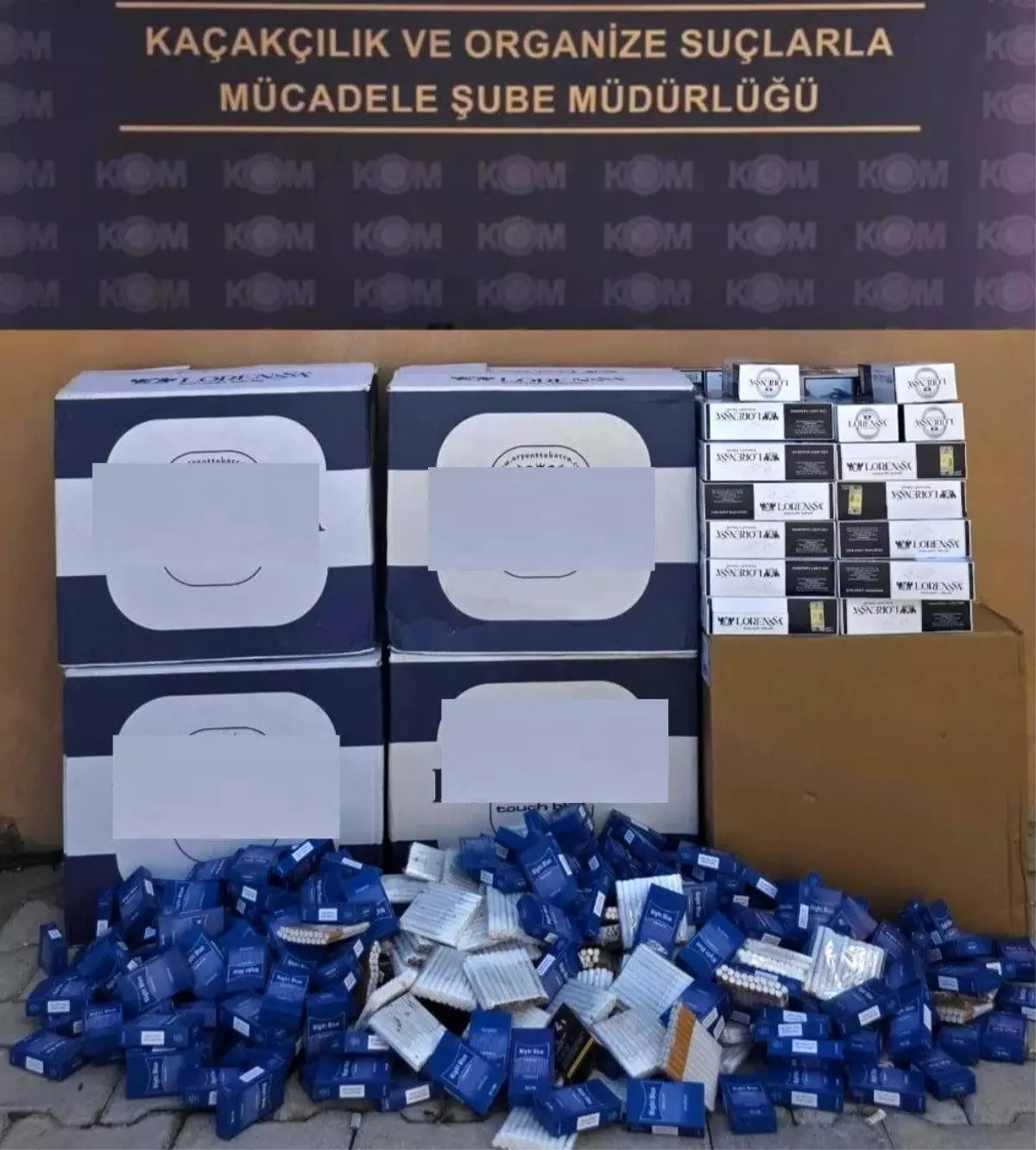 Mersin'de Kaçakçılıkla Mücadelede 66 Bin Makaron Ele Geçirildi