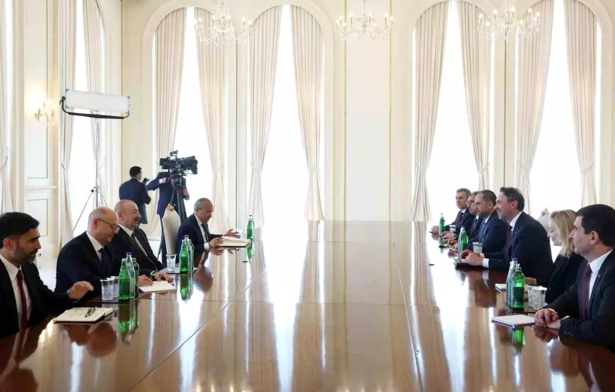 Bakan Bayraktar, Azerbaycan Cumhurbaşkanı Aliyev ile Enerji İş Birliklerini Görüştü
