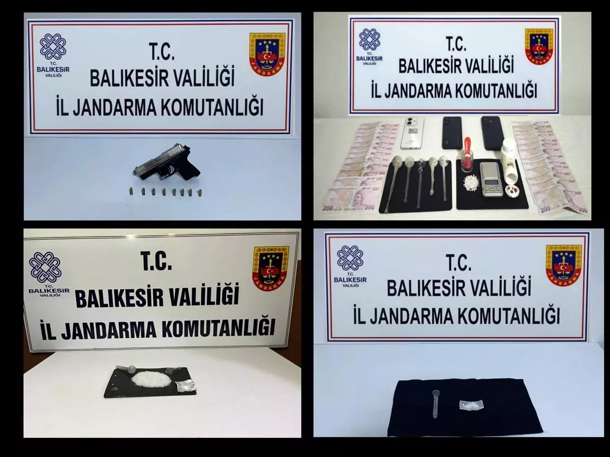 Balıkesir'de Kaçakçılık ve Uyuşturucu Operasyonu: 8 Şüpheli Yakalandı