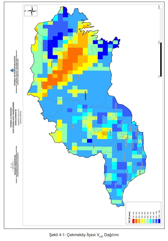 Çekmeköy deprem risk haritası! Çekmeköy depreme dayanıklı mı, deprem bölgesi mi?