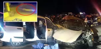 Gaziantep'teki 5 kişinin öldüğü feci kaza kamerada