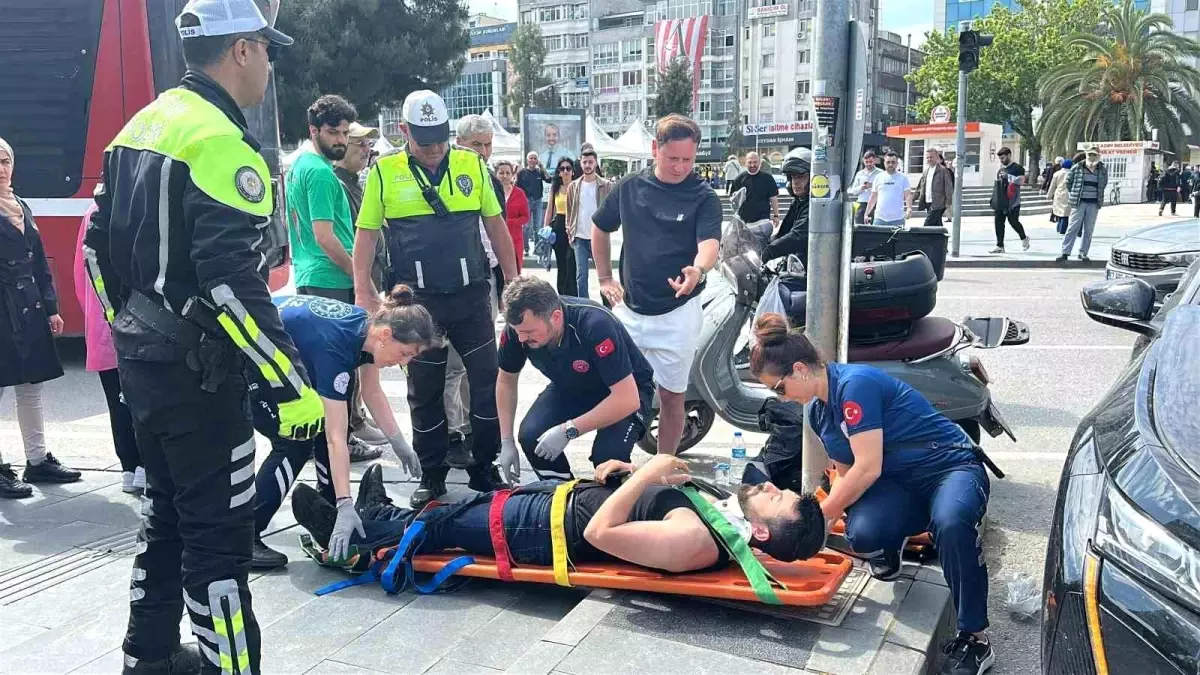 Samsun'da Trafik Kazası: Motosiklet ve SUV Çarpıştı, 1 Yaralı