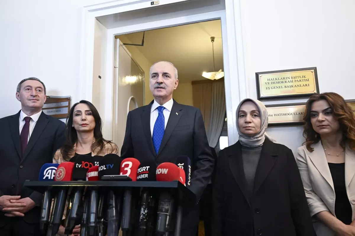 TBMM Başkanı Kurtulmuş, DEM Parti'yi Ziyaret Etti