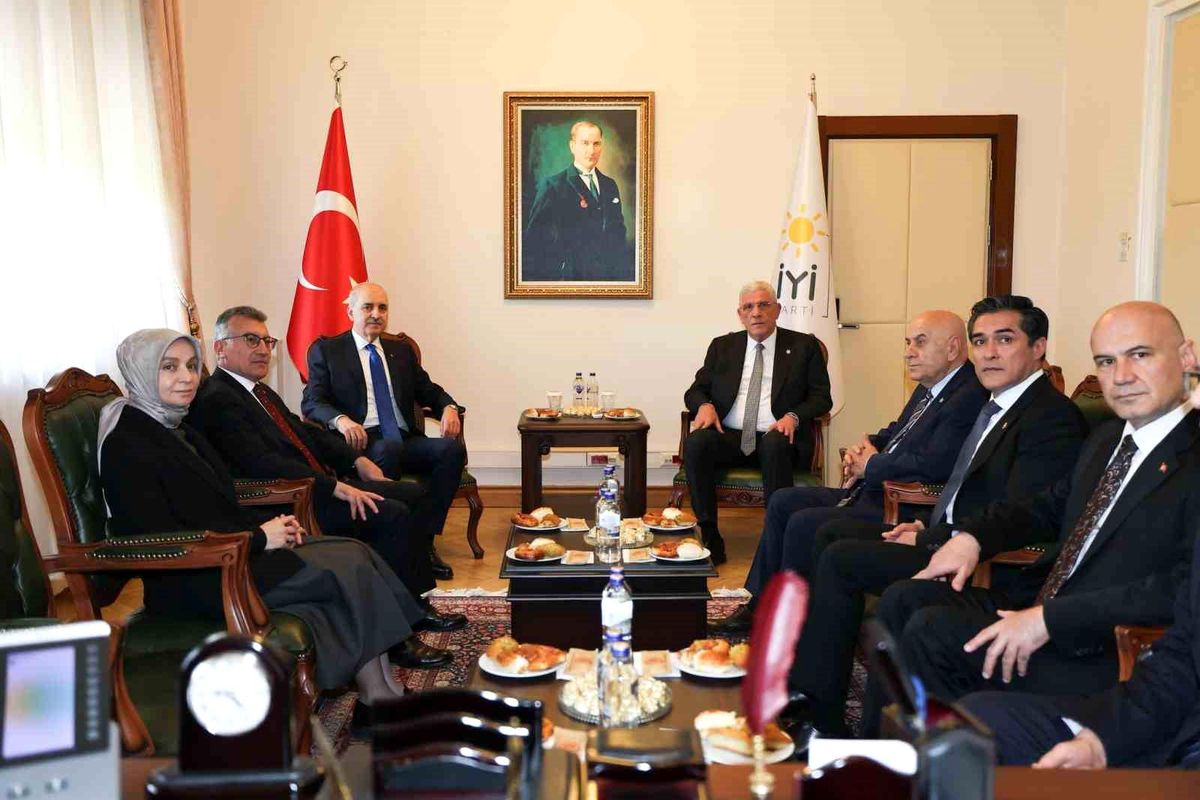 TBMM Başkanı Kurtulmuş, İYİ Parti Genel Başkanı Dervişoğlu'nu Ziyaret Etti