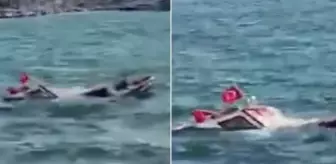 Ayvalık'ta balıkçı teknesi sulara gömüldü