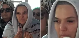 Demet Akalın kuzenini son yolculuğuna uğurladı
