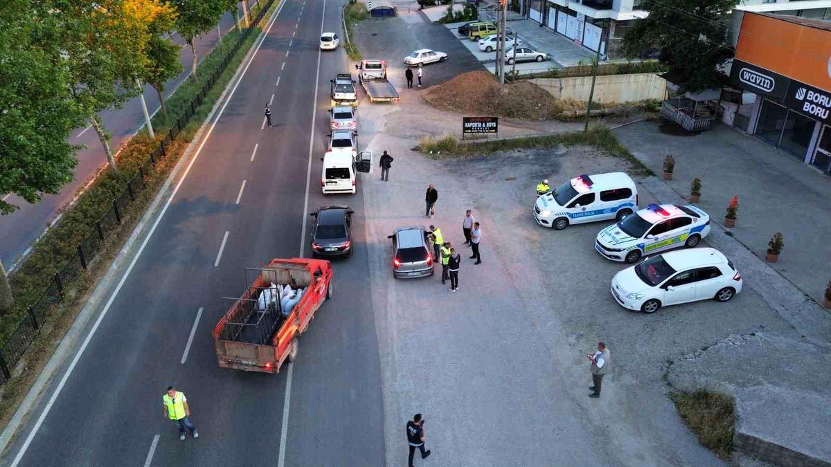 Düzce'de Kurban Bayramı Öncesi Drone Destekli Denetimler