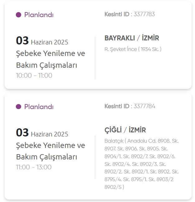 İzmir GEDİZ elektrik kesintisi! 3 Haziran İzmir'de elektrik kesintisi ne zaman bitecek, elektrikler ne zaman gelecek?