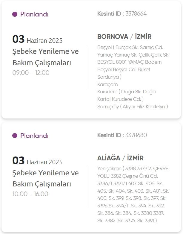 İzmir GEDİZ elektrik kesintisi! 3 Haziran İzmir'de elektrik kesintisi ne zaman bitecek, elektrikler ne zaman gelecek?