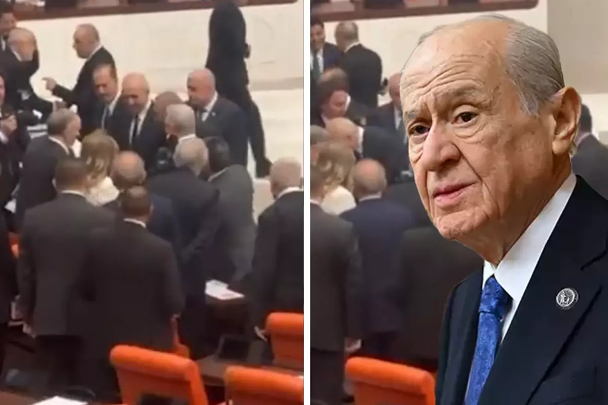 Meclis'te hareketli dakikalar! DEM Partili Sırrı Sakık, Devlet Bahçeli ile tokalaştı