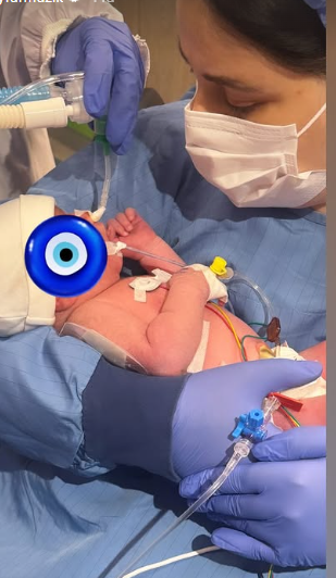Tuğçe Tayfur's joy of motherhood turned into sorrow! Little Necla Hira is in intensive care