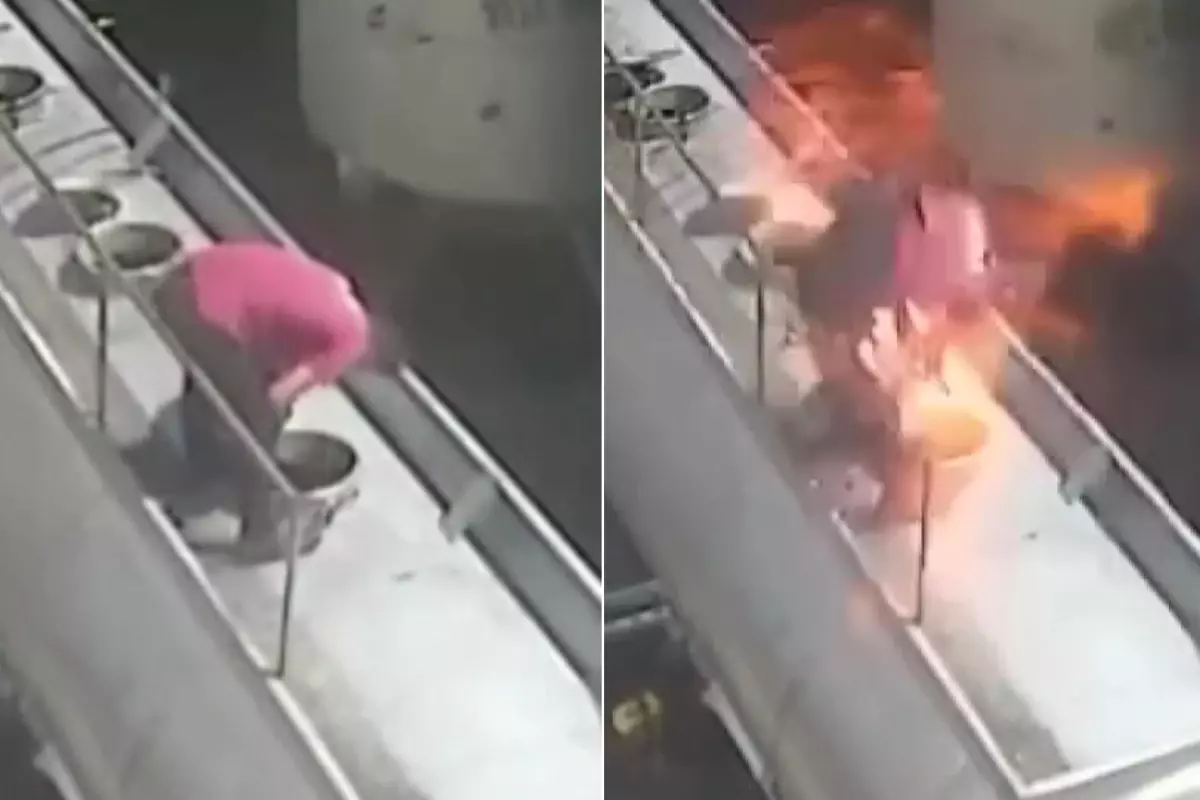 Ağzında sigara ile açtığı tanker kapağı bomba gibi patladı