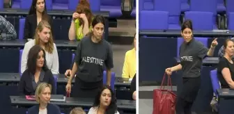Almanya'da 'Filistin' tişörtü giyen Türk milletvekili Meclis'ten çıkarıldı