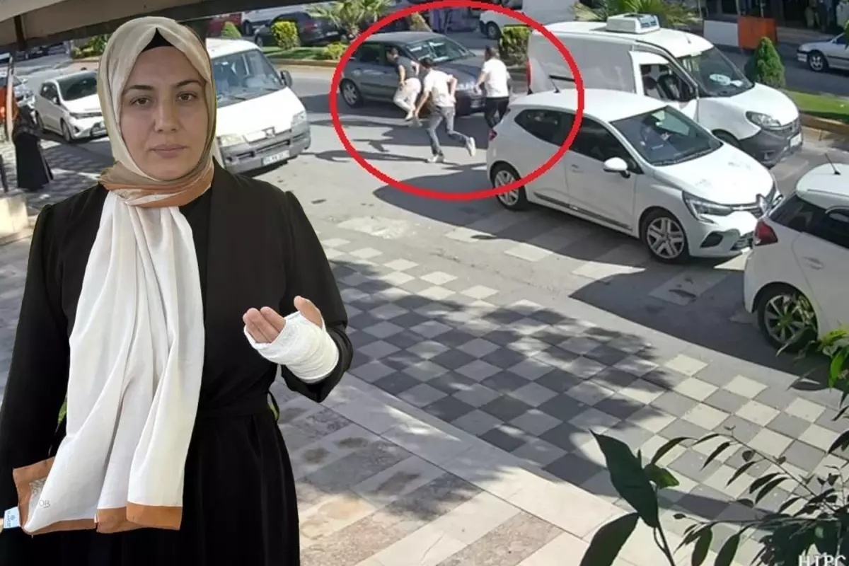 Cadde ortasında magandalar anne ile oğlunu dövdüler