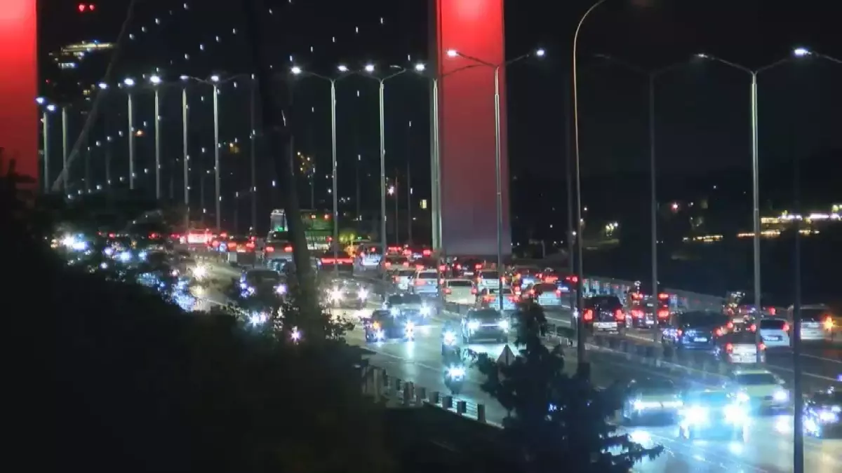 İstanbul'da Kurban Bayramı Tatili Trafik Yoğunluğu