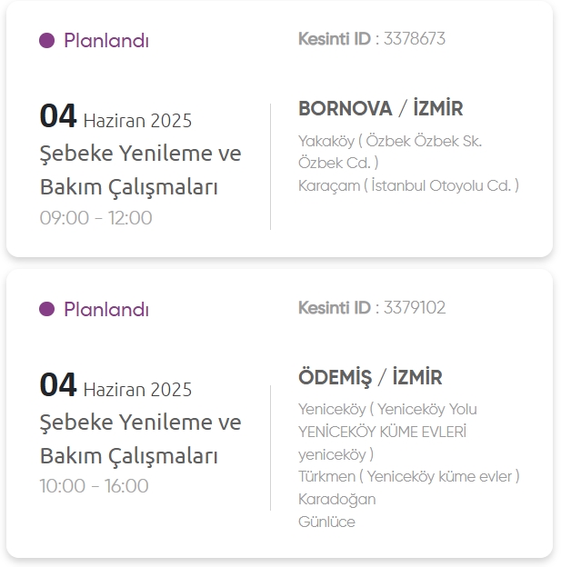 İzmir GEDİZ elektrik kesintisi! 4 Haziran İzmir'de elektrik kesintisi ne zaman bitecek, elektrikler ne zaman gelecek?
