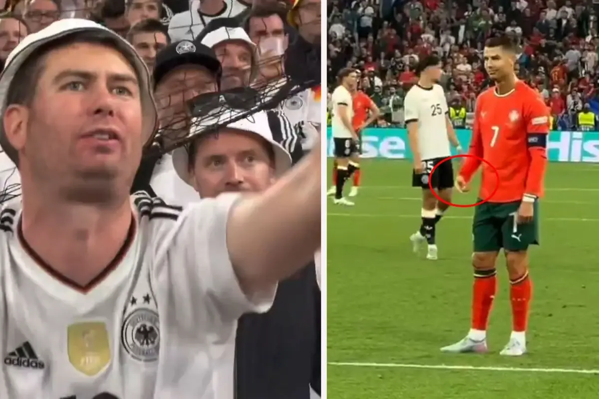 Cristiano Ronaldo Almanların 'Messi' tezahüratlarına bakın nasıl yanıt verdi
