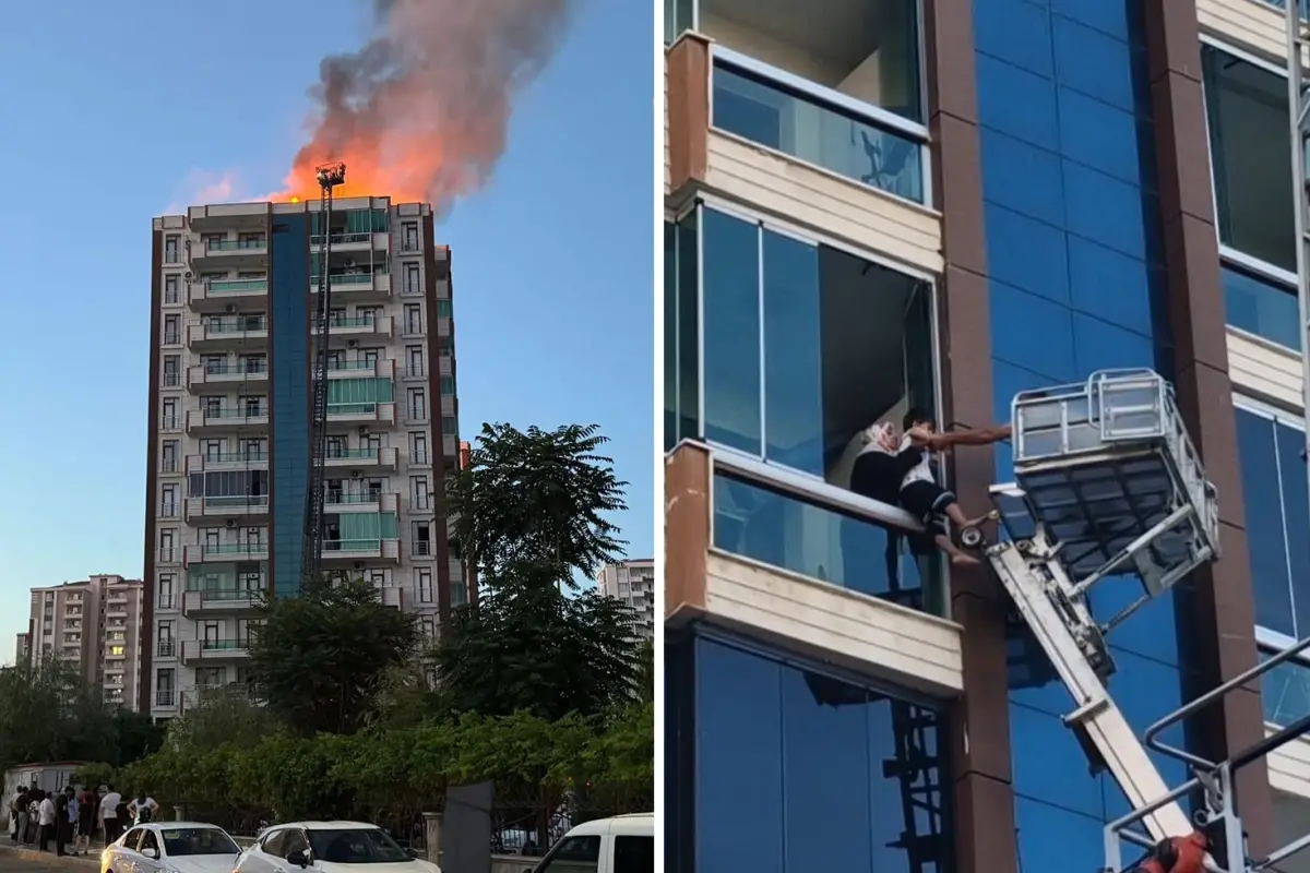 Diyarbakır'da 13 katlı apartmanda yangın: 3'ü çocuk, 4 kişi hayatını kaybetti