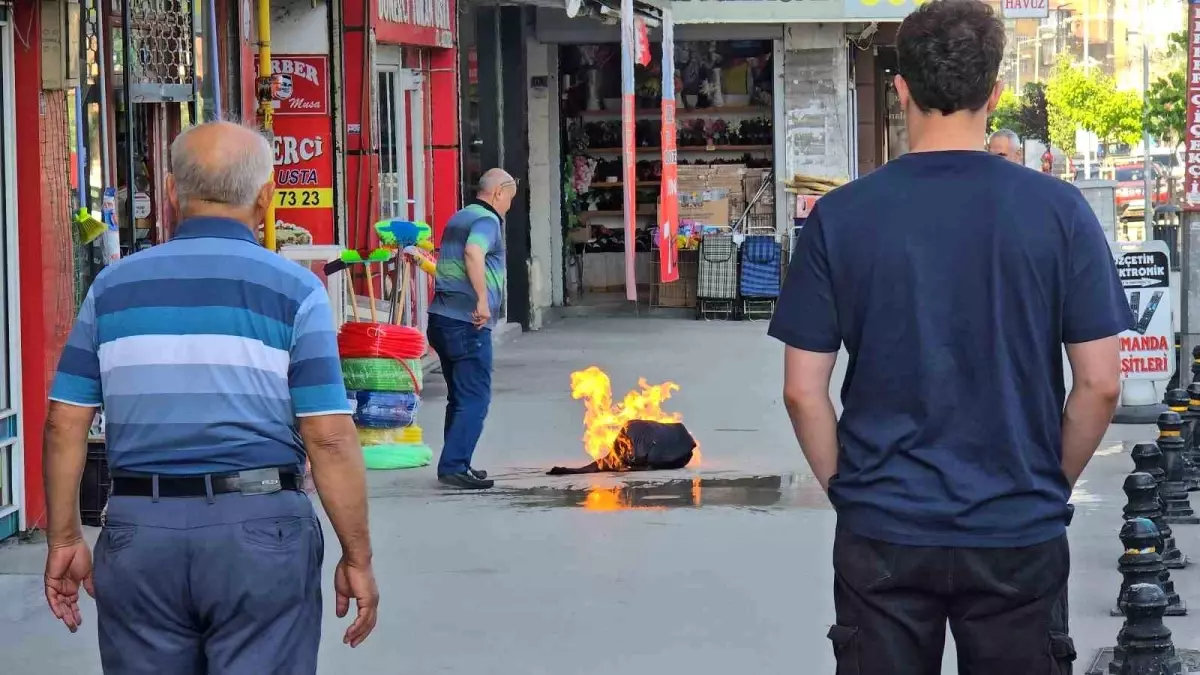 Karabük'te Piknik Tüpü Alev Aldı, Esnafın Soğukkanlı Müdahalesi Facianın Önüne Geçti