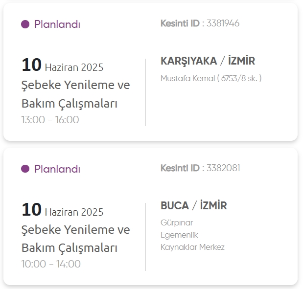 İzmir GEDİZ elektrik kesintisi! 5 Haziran İzmir'de elektrik kesintisi ne zaman bitecek, elektrikler ne zaman gelecek?