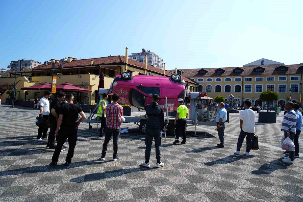 Samsun'da Emniyet Kemeri Takmanın Önemi Simülasyonla Gösterildi