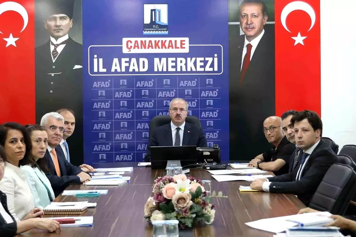 Ayvacık'taki Depremler Sonrası Çalışmalar Değerlendirildi
