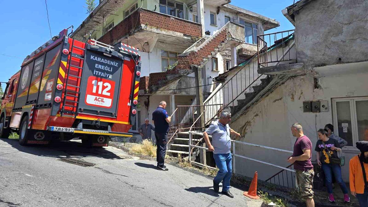 Zonguldak'ta Unutulan Yemek Yangına Neden Oldu