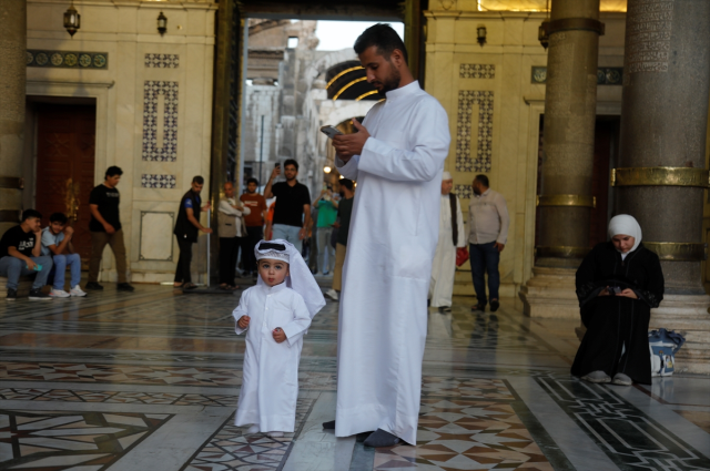 The first Eid al-Adha prayer was held at the Umayyad Mosque after the fall of the Assad regime