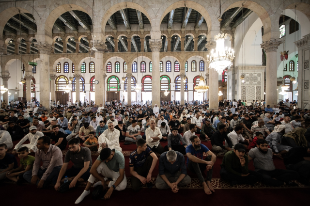 The first Eid al-Adha prayer was held at the Umayyad Mosque after the fall of the Assad regime
