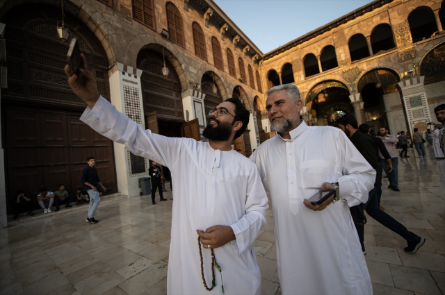 The first Eid al-Adha prayer was held at the Umayyad Mosque after the fall of the Assad regime