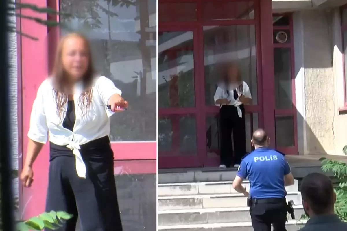 Eski iş yerinin önünde kendini yakmaya kalkıştı