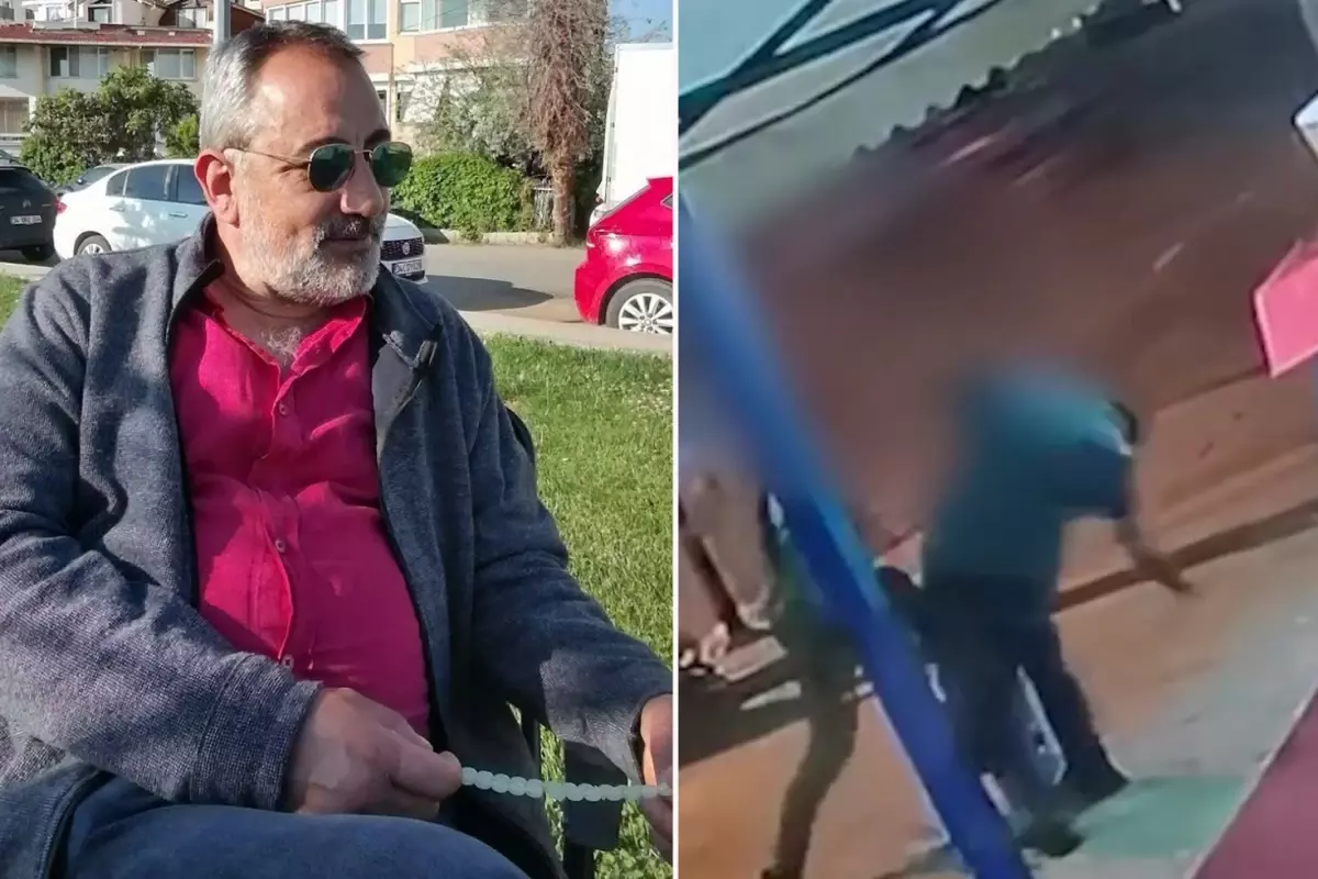 Yumrukla bayılttığı sürücüye kalp masajı yaptı