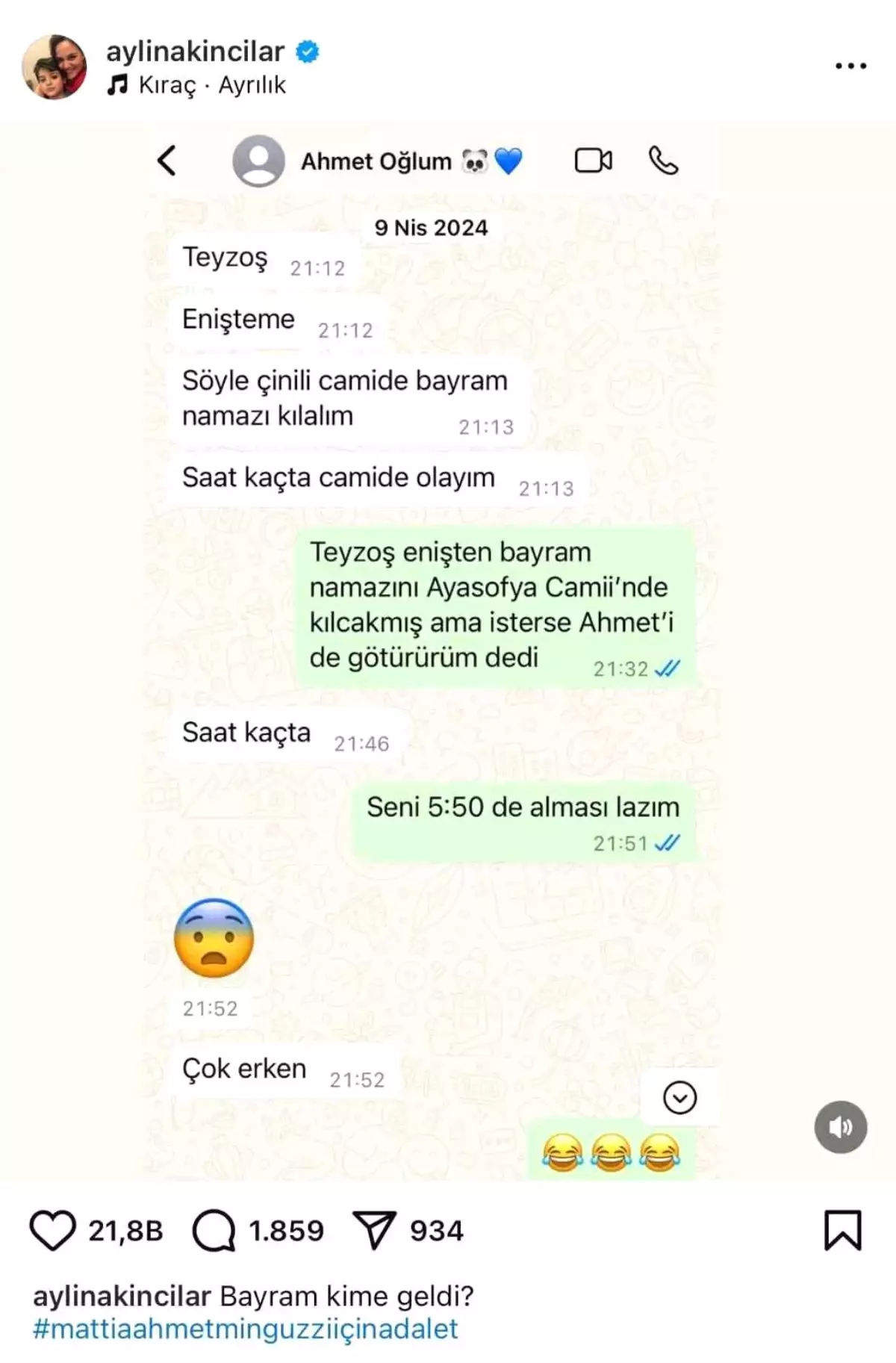 Kadıköy'de Bıçaklı Saldırıya Kurban Giden Genç İçin Duygusal Paylaşım