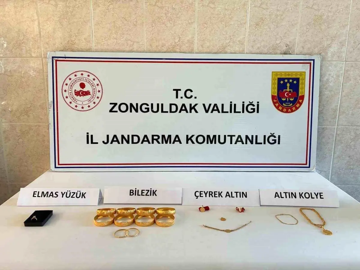 Zonguldak'ta Hırsızlık Olayı: Çalınan Altın ve Nakit Para Bolu'da Bulundu