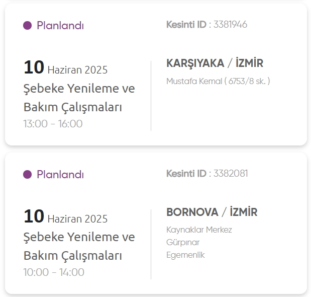 İzmir GEDİZ elektrik kesintisi! 7 Haziran İzmir'de elektrik kesintisi ne zaman bitecek, elektrikler ne zaman gelecek?