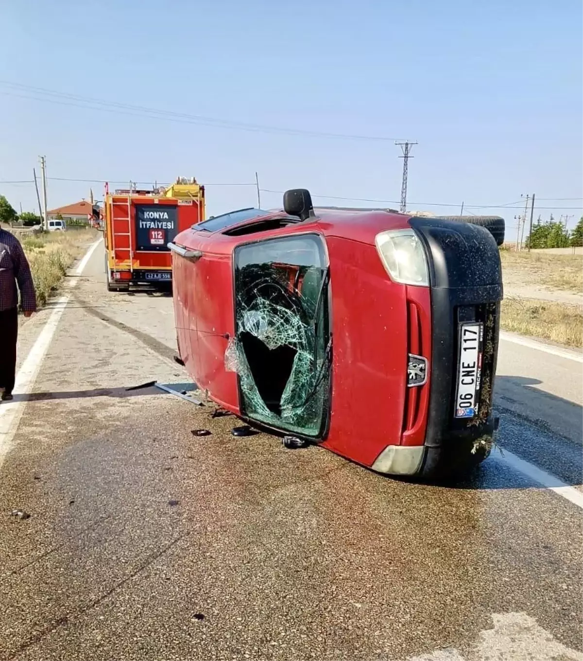 Konya'da Trafik Kazası: 4 Yaralı