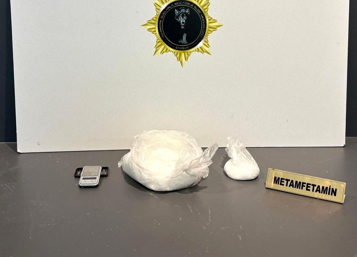 Samsun'da Uyuşturucu Operasyonu: 600 Gram Metamfetamin Ele Geçirildi