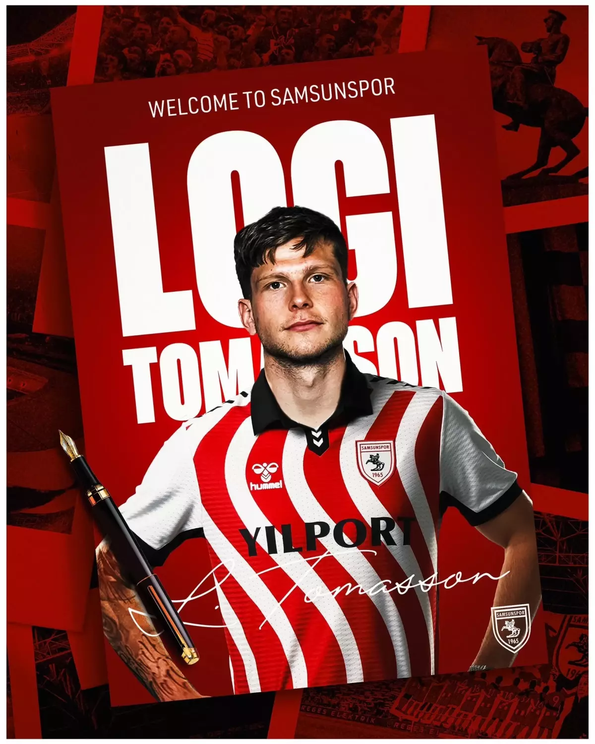 Samsunspor, İzlandalı Logi Tomasson ile Anlaştı