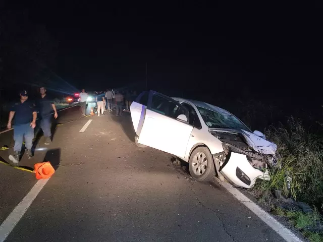 Two people on the motorcycle that collided with the car lost their lives