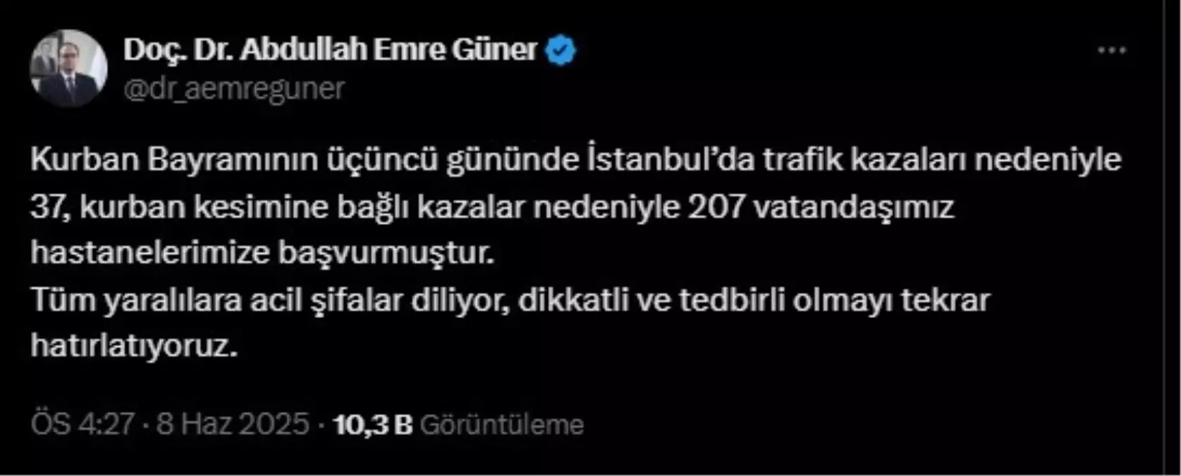 Kurban Bayramı'nda Kesim Kazaları: 207 Yaralı