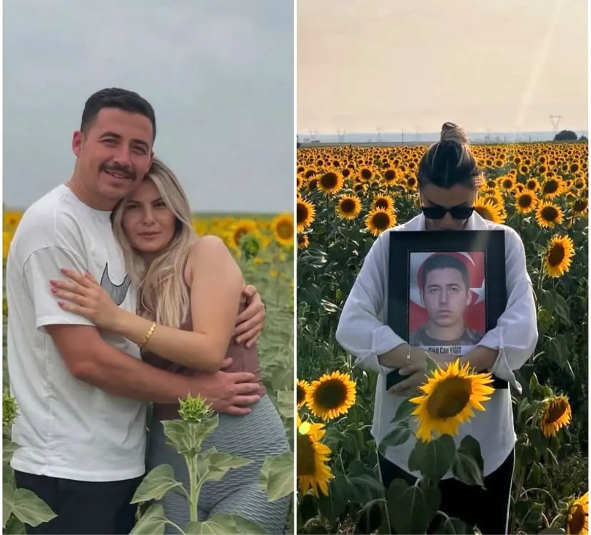 Şehit Polis Memuru Eşi, Eşini Fotoğraflarla Andı