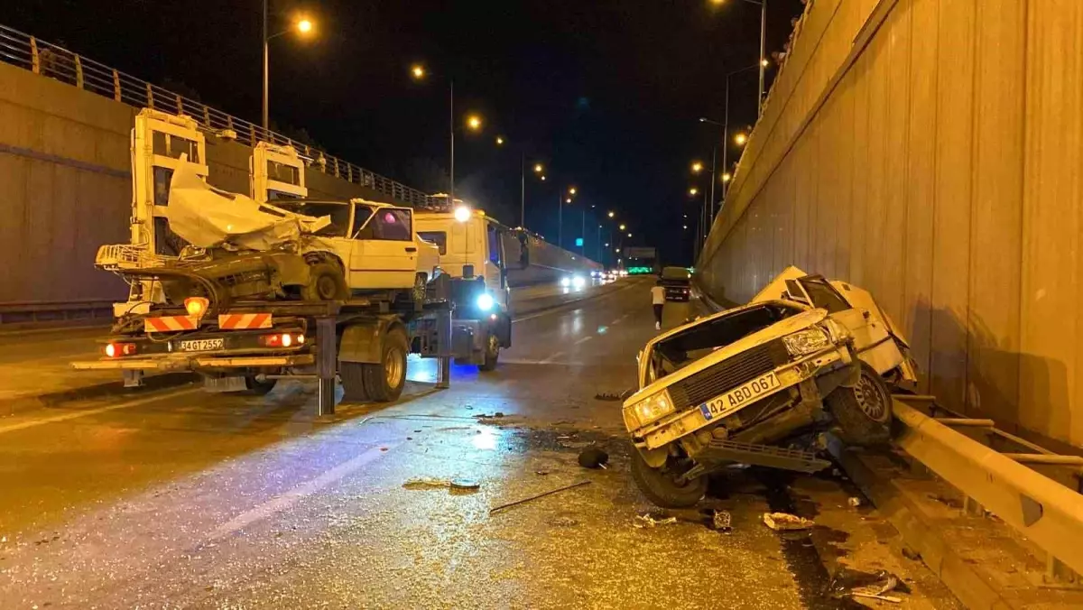 Konya'da Aşırı Hızdan Trafik Kazası: 6 Yaralı