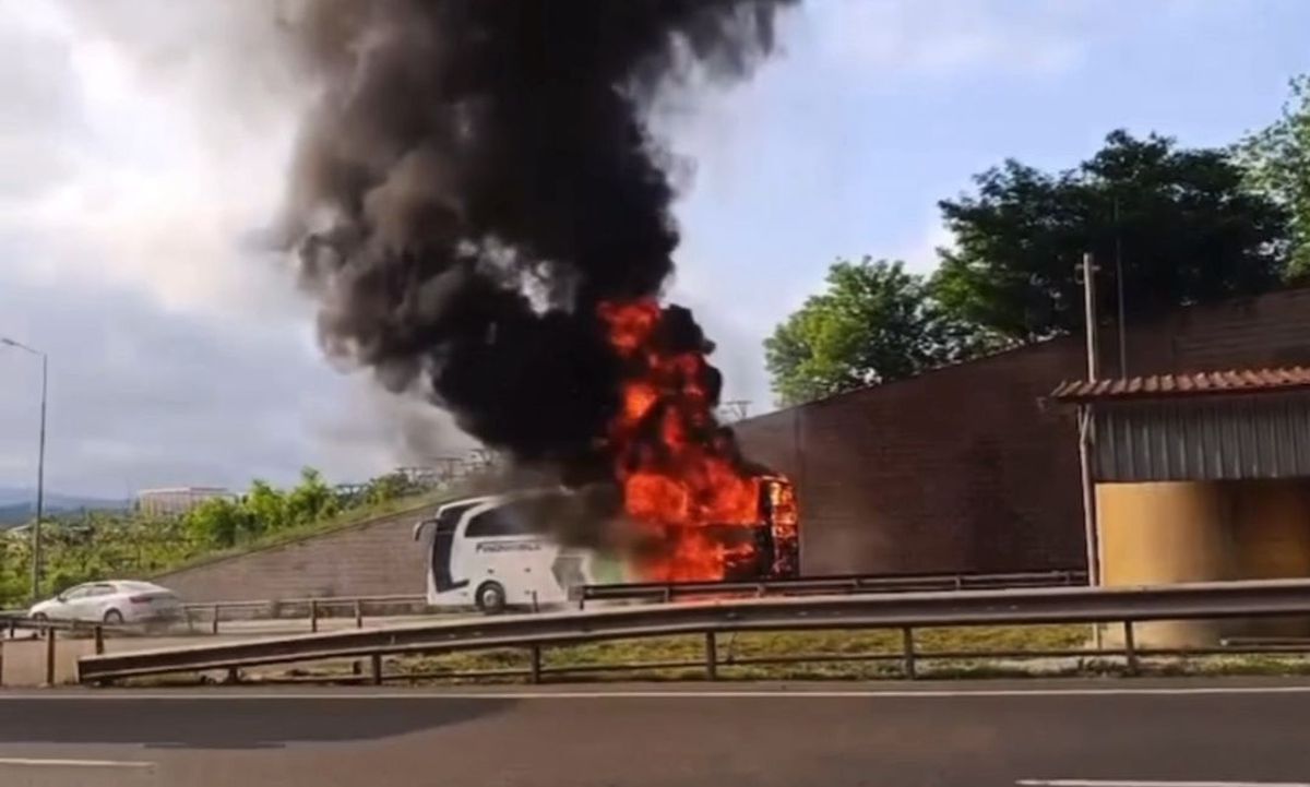 Ordu'da Yolcu Otobüsünde Yangın: 37 Yolcu Tahliye Edildi
