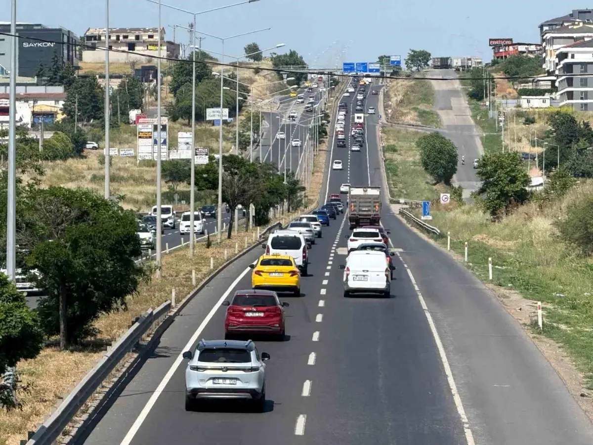 Kurban Bayramı Dönüş Trafiği Tekirdağ'da Yoğunlaştı