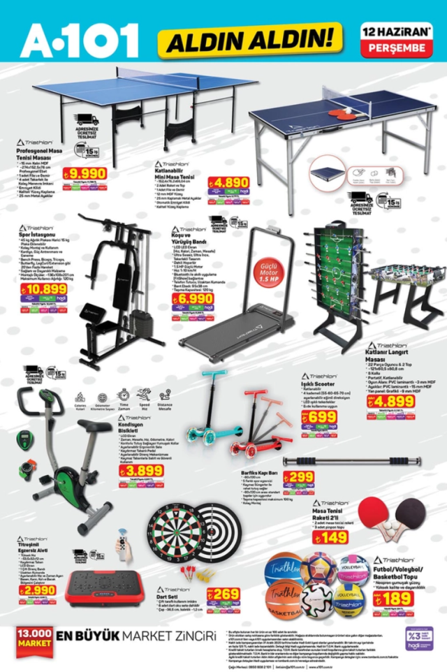 A1O1 AKTÜEL KATALOĞU 12 HAZİRAN || A101 aktüel indirimleri ile bu hafta neler var?