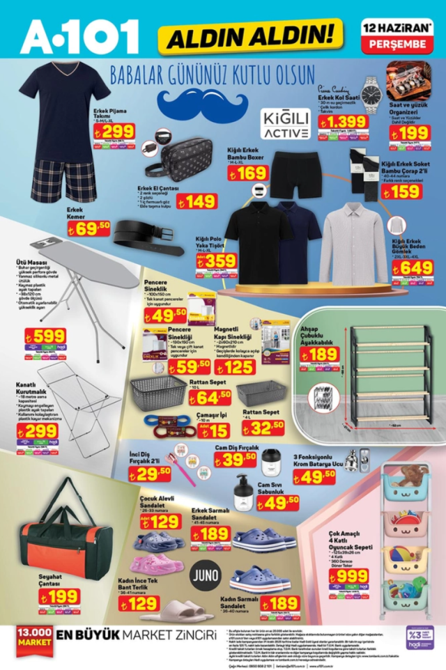A1O1 AKTÜEL KATALOĞU 12 HAZİRAN || A101 aktüel indirimleri ile bu hafta neler var?